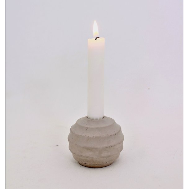Rustik Beton Lysestage - Blge