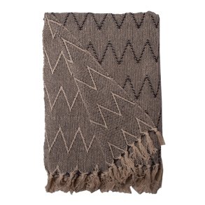 Recycled Plaid -Zigzag - sort/hvid