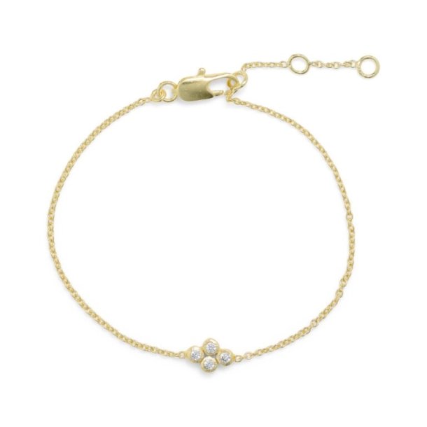 Guldbelagt Armbnd - med Zirkoner