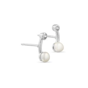 restikker - perle og zirkon - slv