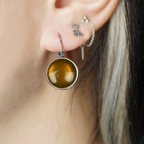 rering - Pecan Brown - Slvbelagt - Urban Hippies