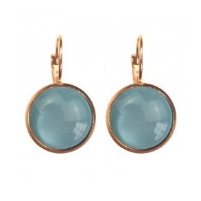 rering - Shiny Cameo Blue - Guldbelagt - Urban Hippies