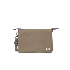 Carnaby Crossbody - Taupe - Recycled Canvas