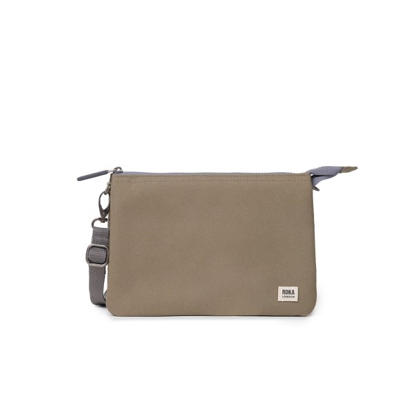 Carnaby Crossbody - Taupe - Recycled Canvas