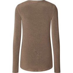 "Thyra" Bluse - Uld/viscose - Shitake