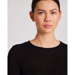 "Thyra" Bluse - Uld/viscose - Black