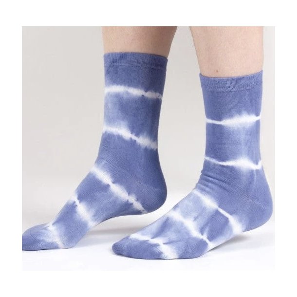Organic Socks - "Tie-Dye "Lavender - Cream" One Size 37-41