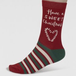 Gavestofpose - 2 par Bamboo Socks - "Sweet Christmas" One size 37-41