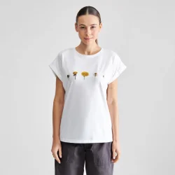 Eco. T-shirt - Hvid - M�lkeb�tte Motiv