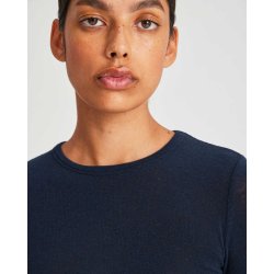 "Thyra" Bluse - Uld/viscose - Navy
