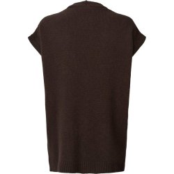 Lux soft vest - M�rkebrun - 100% uld