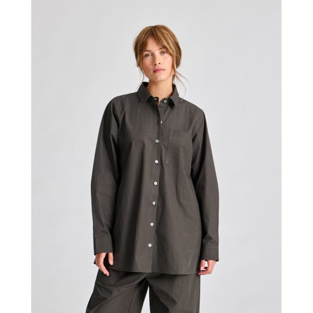 Eco. Skjorte - Dusty Brown 