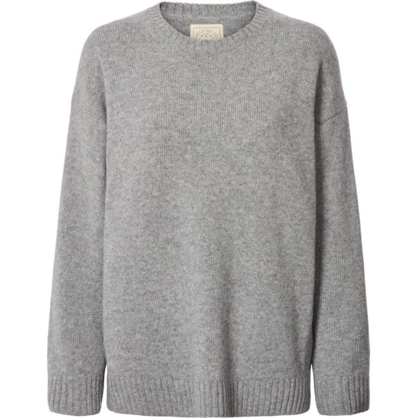 Lux Soft Striksweater - Grey - 100% uld