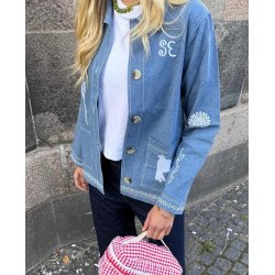 Eco. Jakke - Denim - Broderi