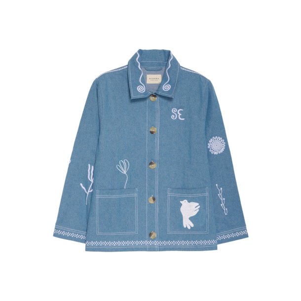 Eco. Jakke - Denim - Broderi