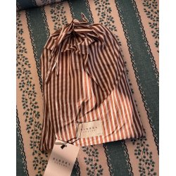 Pyjamas st - Brun/hvid stribe 