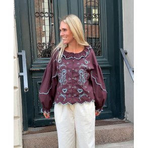 Eco. Shirt - Wine - Broderi 