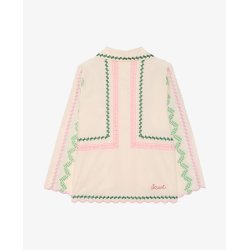 Eco. Jakke - Cream - Broderi