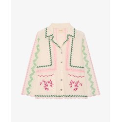 Eco. Jakke - Cream - Broderi