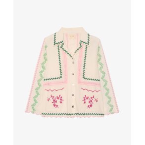 Eco. Jakke - Cream - Broderi