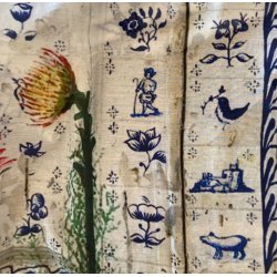 Lykke Trklde - "Old door decor" - Silke/Bomuld