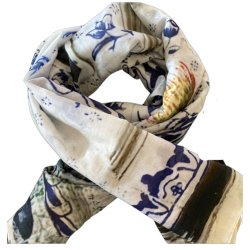 Lykke Trklde - "Old door decor" - Silke/Bomuld