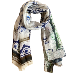 Lykke Trklde - "Old door decor" - Silke/Bomuld