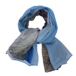 Lykke Ls Trklde - "Bl Sandstrand" - Silke/Bomuld 